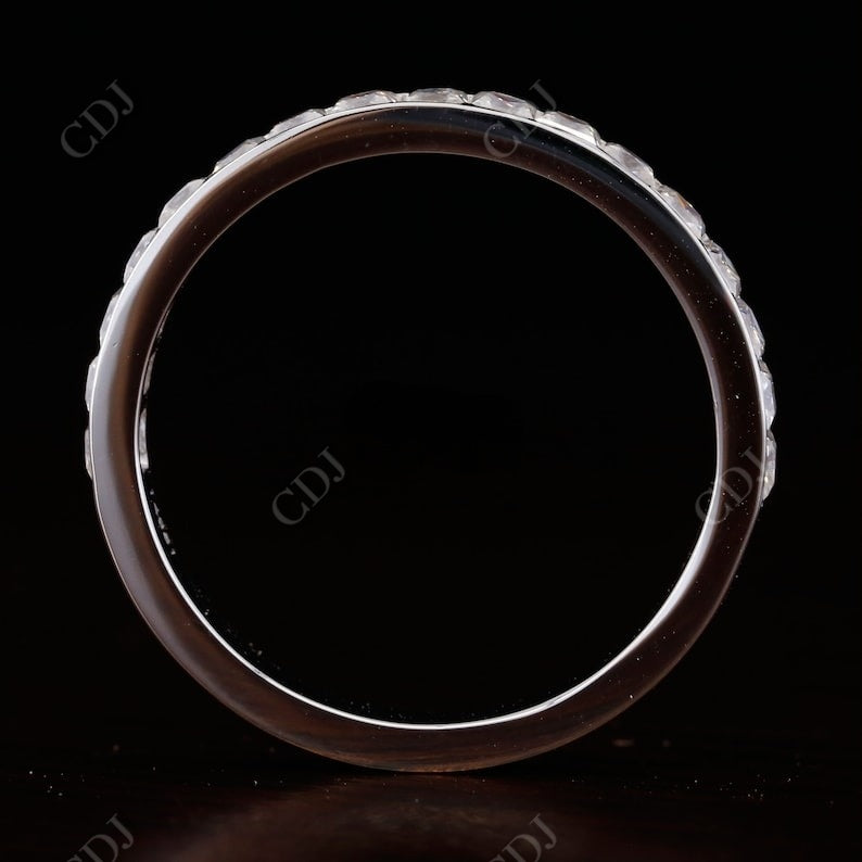 1.02CT Princess Cut Real Diamond Channel Set Wedding Band  customdiamjewel   