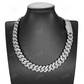 18MM Baguette Diamond Rapper Singer Cuban Link Chain hip hop jewelry customdiamjewel   