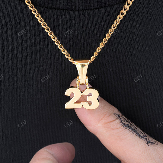 Sterling Silver Yellow Gold Plated Personalized Custom Capital Letter Nameplate Pendant hip hop jewelry CustomDiamJewel