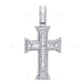 3.1 CTW Baguette Moissanite Cross Pendant hip hop jewelry CustomDiamJewel