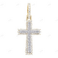 1.4 Inch Lab grown Diamond 10k Gold 3D Cross Pendant Hip Hop Pendent customdiamjewel