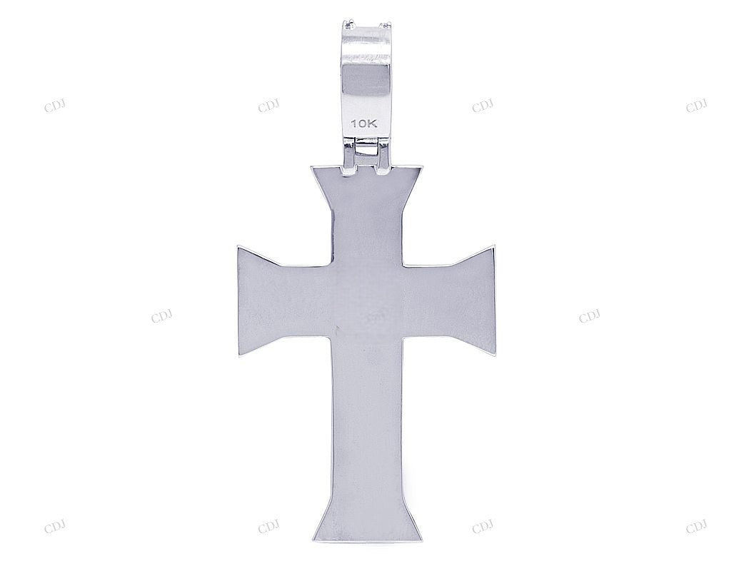 3.1 CTW Baguette Moissanite Cross Pendant hip hop jewelry CustomDiamJewel