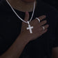 Cuban Chain Style Hip Hop Cross moissanite Pendant hip hop jewelry CustomDiamJewel