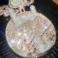 Customized Diamond Pendant Fully Iced Out hip hop jewelry CustomDiamJewel   