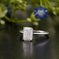 Emerald Lab-Grown Diamond Solitaire Ring customdiamjewel