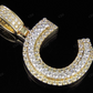 1.5" 1.35 CTW Real Diamond 10K Gold Letter 'C' Initial Pendant CustomDiamJewel