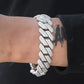 Full Ice Out Hip Hop Style Moissanite Diamond Sterling Silver Bracelet hip hop jewelry CustomDiamJewel