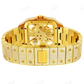 Cartier VVS Moissanite Skeleton Yellow Gold Rapper Watch customdiamjewel