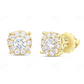 0.65 CT Moissanite Diamond Illusion Stud Earrings Stud earrings CustomDiamJewel