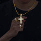 Cuban Chain Style Hip Hop Cross moissanite Pendant hip hop jewelry CustomDiamJewel