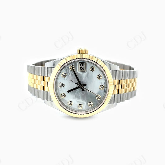 Ladies Rolex Two Tone Luxury Watch customdiamjewel