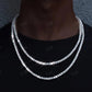 Real Natural Diamond 14K Solid Gold Tennis Chain Necklace For Unisex hip hop jewelry CustomDiamJewel