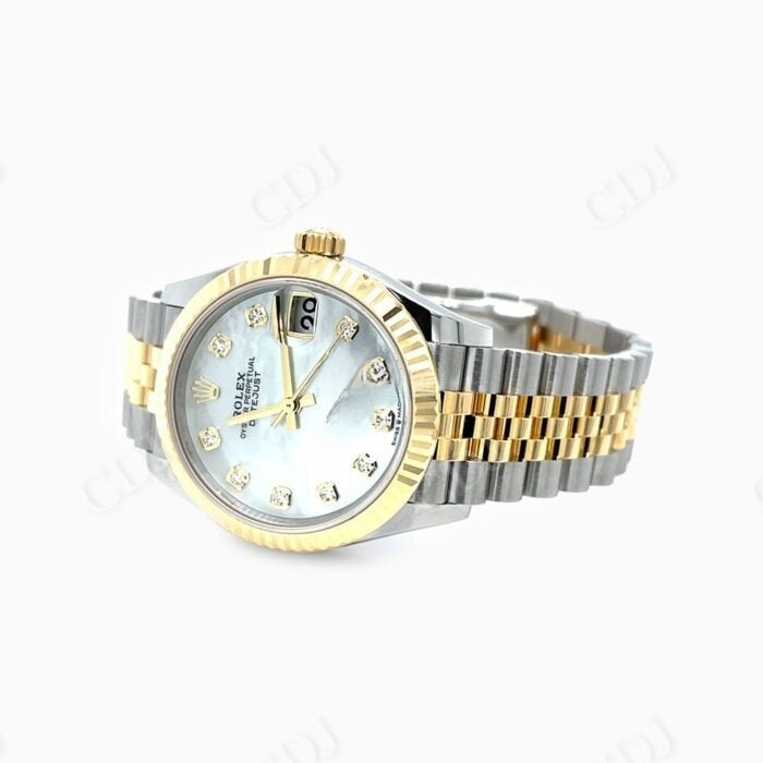 Ladies Rolex Two Tone Luxury Watch customdiamjewel