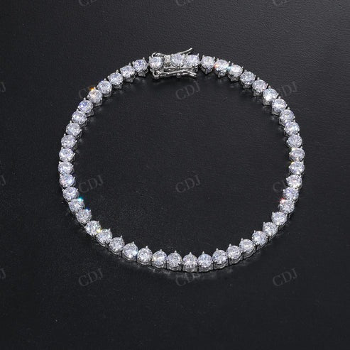 Real Natural Diamond 14K Solid Gold Tennis Chain Necklace For Unisex hip hop jewelry CustomDiamJewel