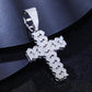 Cuban Chain Style Hip Hop Cross moissanite Pendant hip hop jewelry CustomDiamJewel
