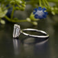 Emerald Lab-Grown Diamond Solitaire Ring customdiamjewel