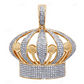 925 Silver Moissanite Customized Royal Crown Pendant CustomDiamJewel