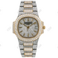 Two Tone 36mm Patek Philippe Iced Out Diamond Watch For Women customdiamjewel