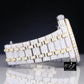 Elegant Look Arabian Style Two Tone Fully Automatic Moissanite Watch customdiamjewel