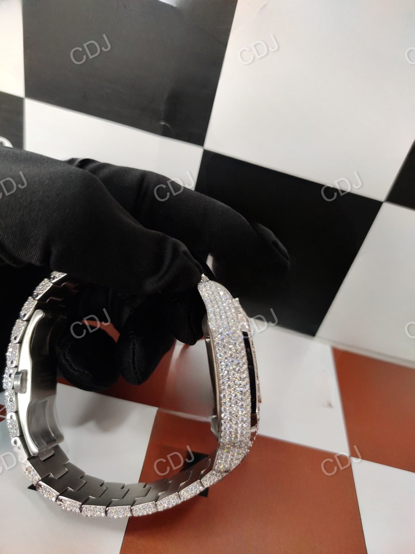 Cartier Moissanite Iced Out Luxury Wrist Watch customdiamjewel