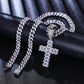 Cuban Chain Style Hip Hop Cross moissanite Pendant hip hop jewelry CustomDiamJewel