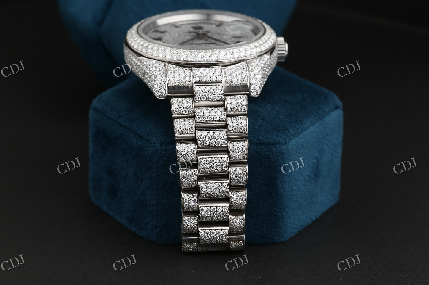 CVD Diamond Iced Out Rolex Watch For Rapper customdiamjewel
