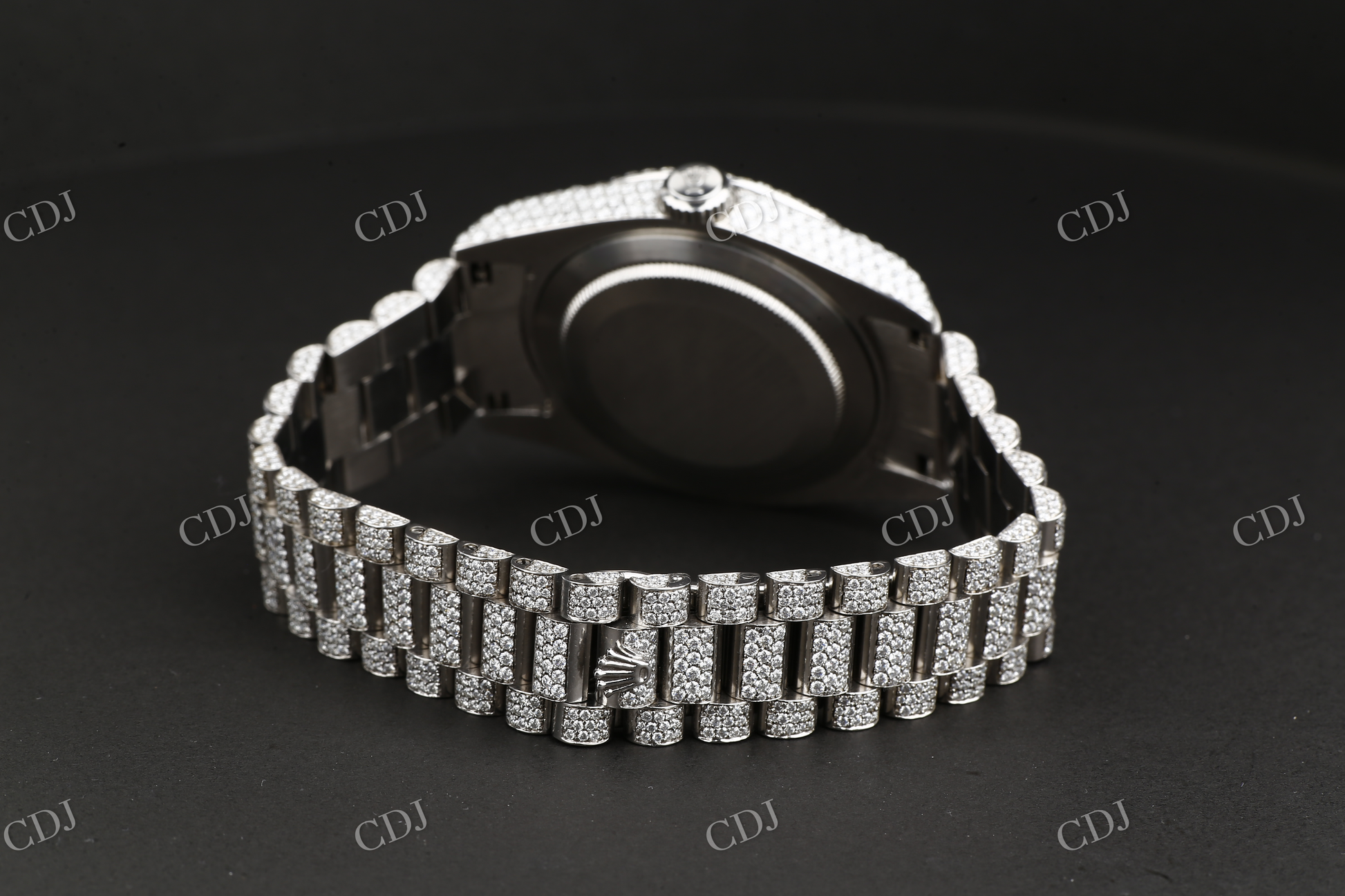 CVD Diamond Iced Out Rolex Watch For Rapper customdiamjewel
