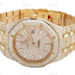 Audemars Piguet Gold Plated Royal Oak 41MM Moissanite Diamond Watch customdiamjewel