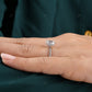 Emerald Lab-Grown Diamond Solitaire Ring customdiamjewel