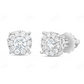 0.65 CT Moissanite Diamond Illusion Stud Earrings Stud earrings CustomDiamJewel