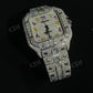 Antique Style Full White Moissanite Studded Customized Cartier Watch hip hop jewelry customdiamjewel