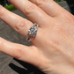 Moissanite Diamond Engagement Ring  customdiamjewel   