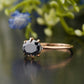 Oval Moissanite Diamond Rose Gold Ring