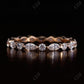 0.30CT Marquise & Round Natural Diamond Wedding Band  customdiamjewel 10 KT Solid Gold Rose Gold VVS-EF