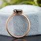 Oval Moissanite Diamond Rose Gold Ring