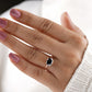 Oval Moissanite Diamond Rose Gold Ring