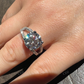 Moissanite Diamond Engagement Ring  customdiamjewel   