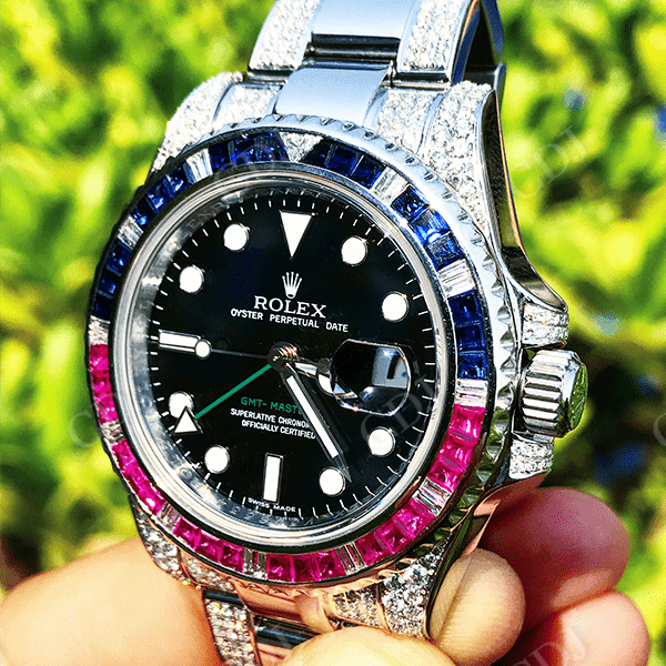 Moissanite Diamond Custom Rolex Watch customdiamjewel