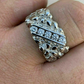 Sterling Silver Diamond Nugget Ring  customdiamjewel   