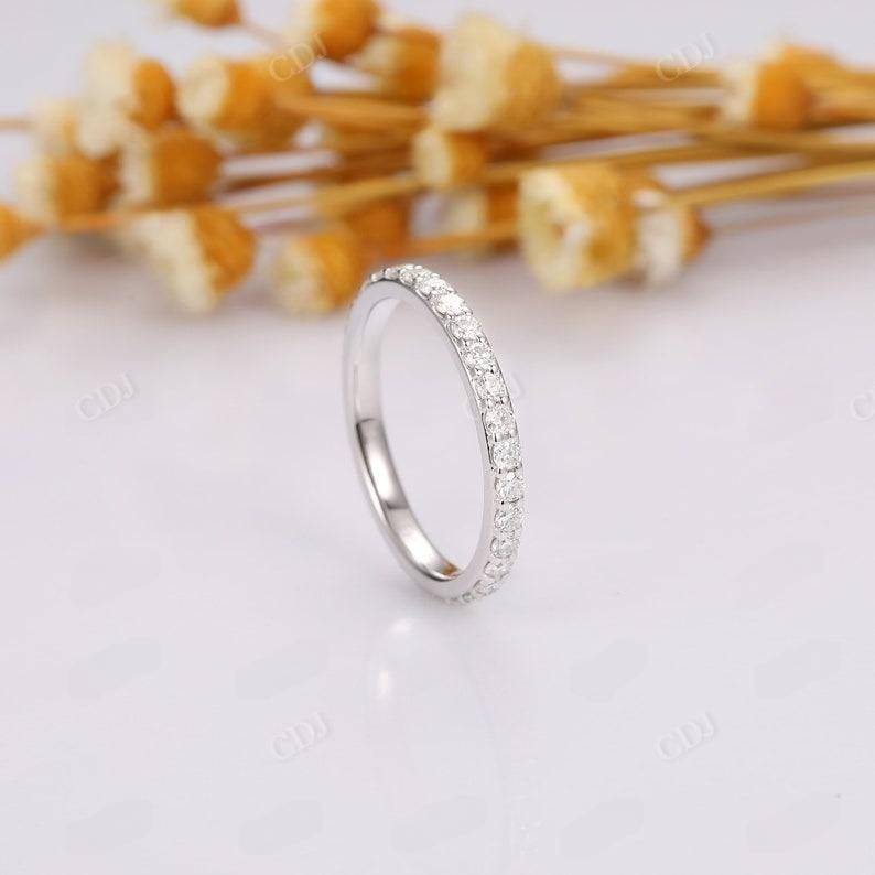 0.93ctw White Gold Full Eternity Straight Lab Grown Diamond Matching Ring  customdiamjewel   