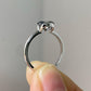 Oval Cut Blue Moissanite Solitaire Ring
