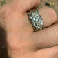 Sterling Silver Diamond Nugget Ring  customdiamjewel   