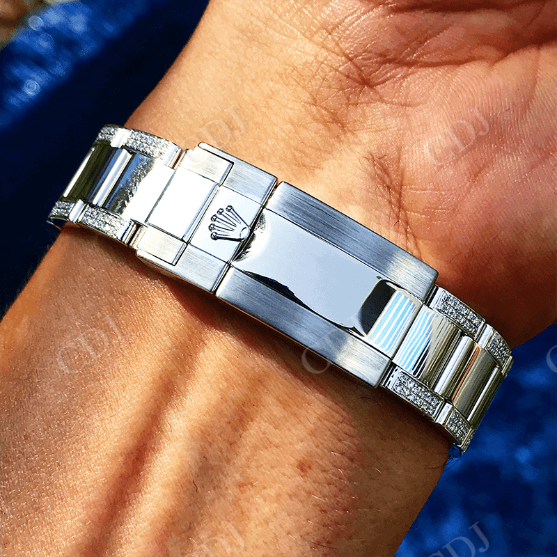 Moissanite Diamond Custom Rolex Watch customdiamjewel