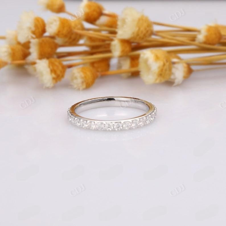 0.93ctw White Gold Full Eternity Straight Lab Grown Diamond Matching Ring  customdiamjewel   