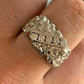 Sterling Silver Diamond Nugget Ring  customdiamjewel   