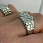 Sterling Silver Diamond Nugget Ring  customdiamjewel   