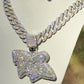 Luxurious Fully Ice Out Custom R3 Moissanite Neckalce hip hop jewelry customdiamjewel   