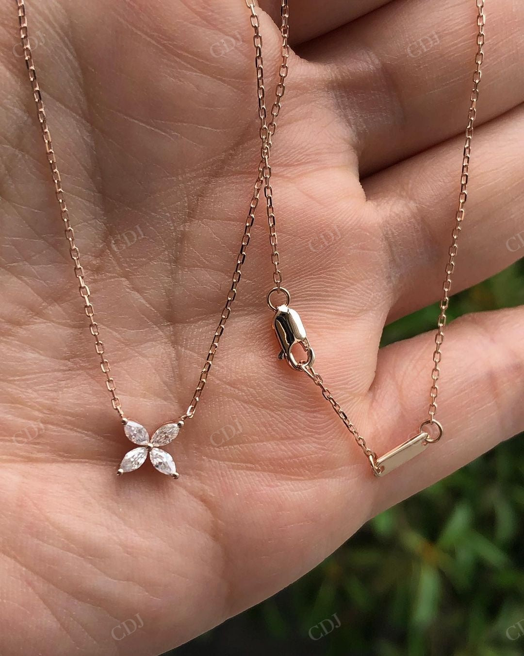Marquise Cut Lab Grown Diamond Pendant