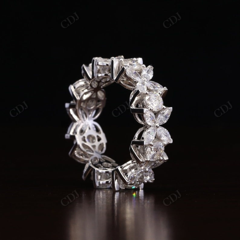 4.65CTW Marquise & Round Lab grown Diamond band  customdiamjewel   