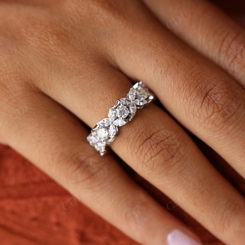4.65CTW Marquise & Round Lab grown Diamond band  customdiamjewel   